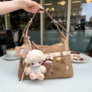 尺寸28 男女节日礼物斜挎包 新奇蝴蝶结娃包定制