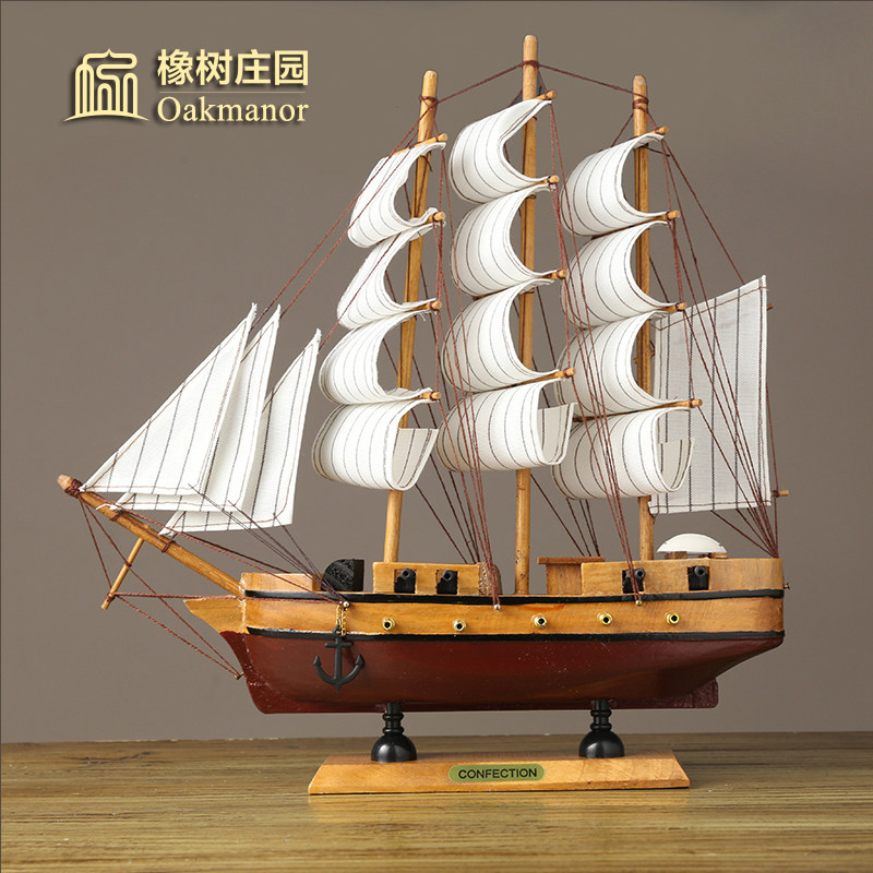 黑珍珠号装饰船工艺品木船实木加勒比海盗船一帆风顺帆船模型摆件在类目 家居饰品, 工艺船中 - 来自Buy2taobao.com提供专业的淘宝代购服务