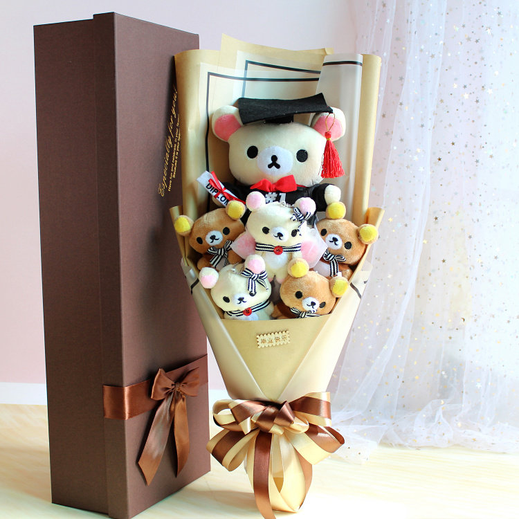 轻松熊玩偶公仔花束 友毛绒娃娃 圣诞节生日情人毕业礼物表白|ruв категории игрушка/коляска/головоломка/блоки/модель, плюшевые игрушки - от Buy2taobao.com для оказания профессиональной услуги покупки агента Taobao