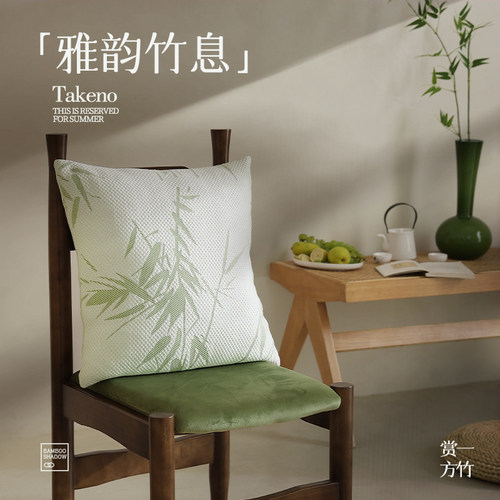 夏季凉感冰丝抱枕套沙发