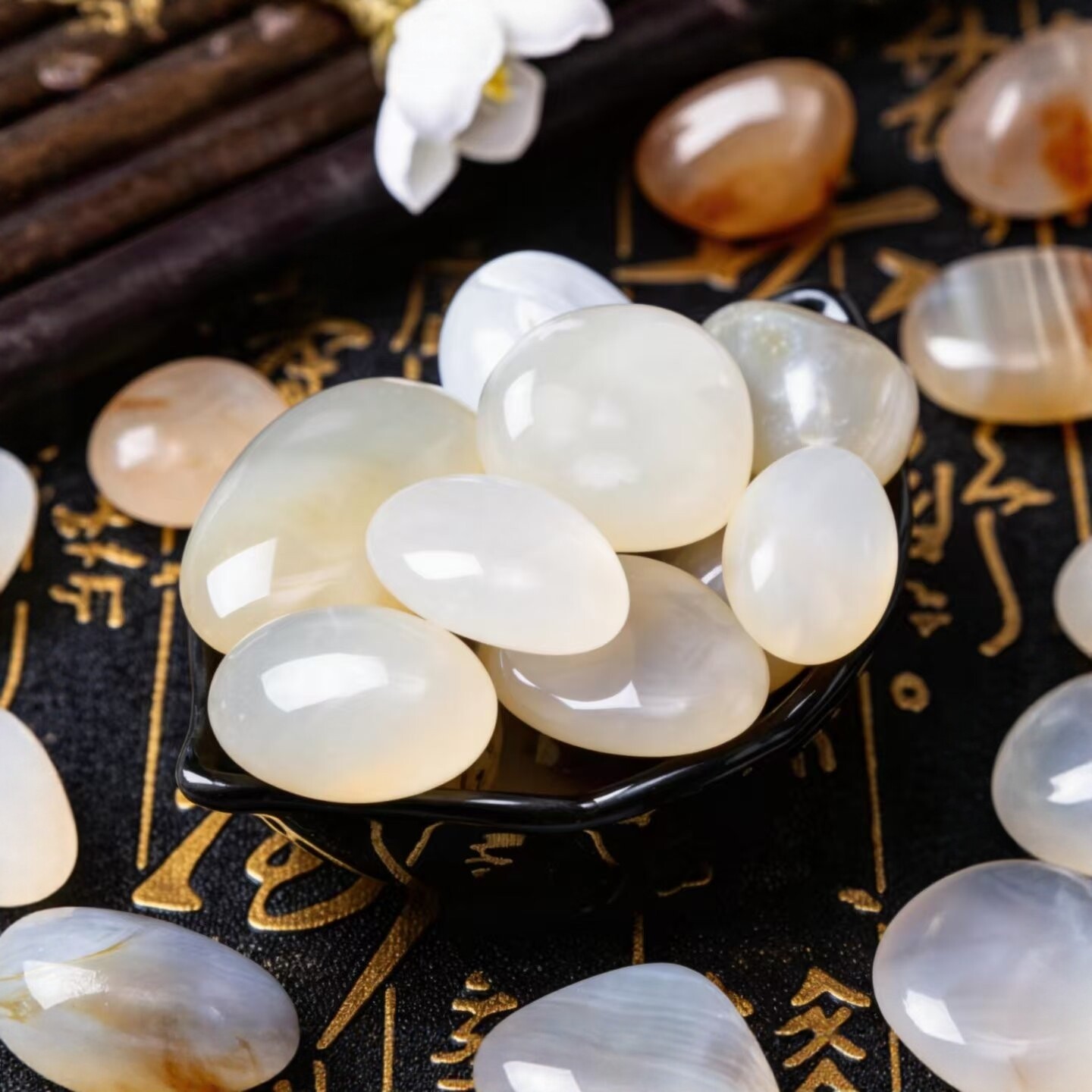 南京雨花石原石天然鹅软石水仙花水培铺面鱼缸盆栽五色彩色小石子