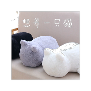阿信同款stayreal 猫咪抱枕 背影猫 毛绒玩具背景猫公仔玩偶