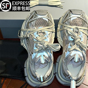 男女款 休闲运动鞋 2025冬季 做旧九代增高厚底鞋 爆款 高端3XL老爹鞋