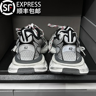 厚底增高休闲鞋 高端做旧巴家3xl老爹鞋 2025秋季 男女鞋 潮 网红爆款