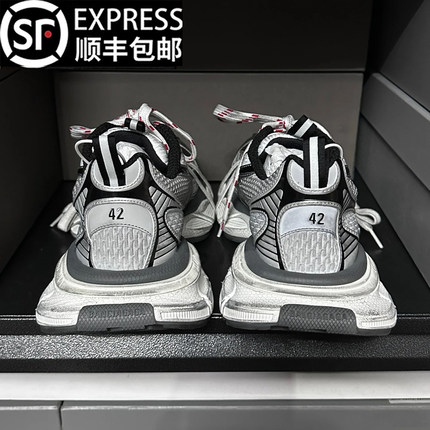 高端做旧巴家3xl老爹鞋网红爆款男女鞋2025秋季厚底增高休闲鞋潮