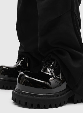 【高品质】增高10CM大头德比鞋厚底增高漆皮皮鞋男款商务正装休闲