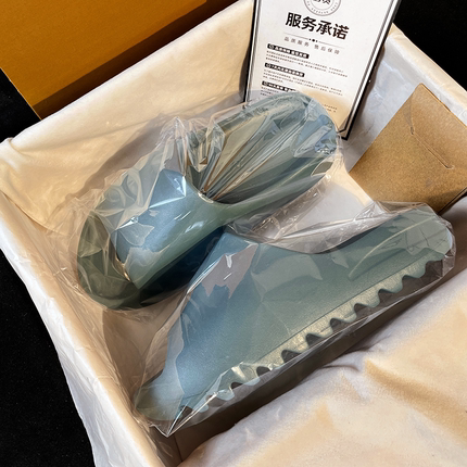 正品官方旗舰店YEZI YEEZY奢椰子拖鞋男女款夏季厚底踩屎感一字拖