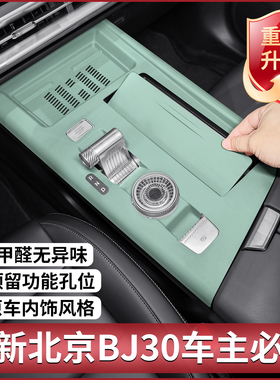 适用北京BJ30专用中控硅胶垫内饰贴膜排挡面板车门改装用品配件