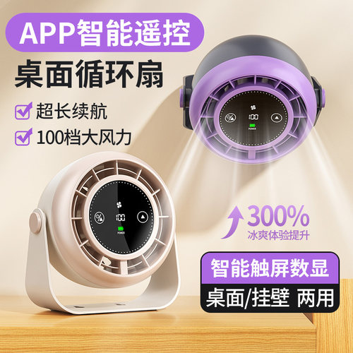 【2025新款】APP智能遥控扇