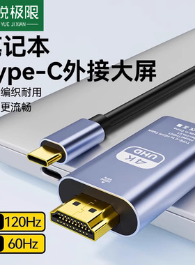 typec转hdmi手机电脑8K电视机同屏转换连接线显示器投影高清typc数据安卓投屏线ipad平板笔记本通用