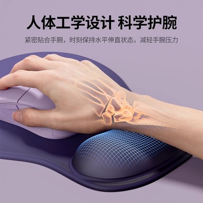 鼠标垫护腕手托防腱鞘炎人体工学护手腕男手腕托办公游戏防滑垫子