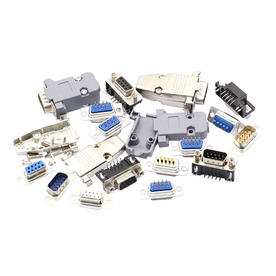 RS232插座芯9针串口焊板金属外壳