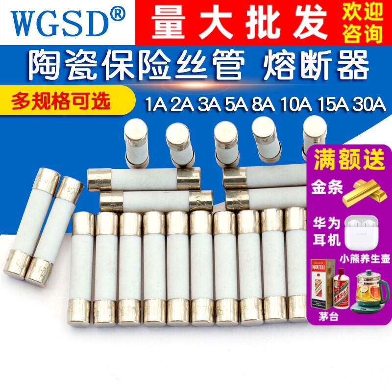 5x20mm陶瓷保险丝管熔断器图片