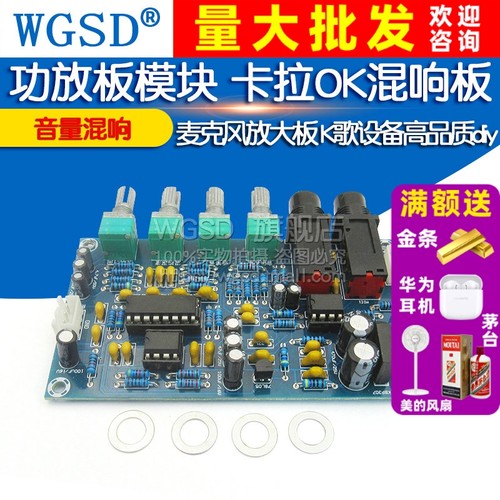 功放板模块卡拉OK混响板混响器