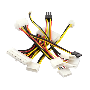 sata硬盘电源线一分二6P转IDE4针显卡供电线固态机械连接转接线