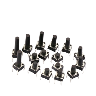 微动开关按键开关轻触开关按钮4脚小电磁炉立式四脚6*6*5/6/10/17