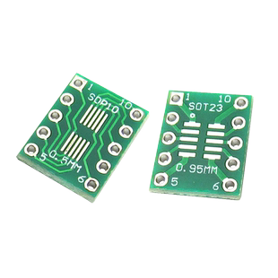 转接板sot23 msop10 转dip10 0.5mm 0.95mm PCB转换板间距(10个)