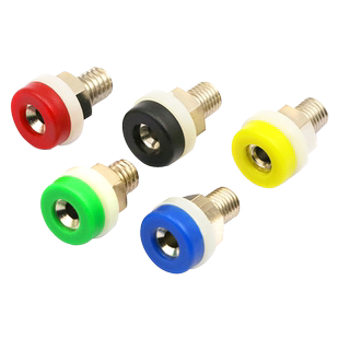 2mm香蕉插头插座 2mm香蕉插头线接线柱 插座铜电源接线柱测试孔