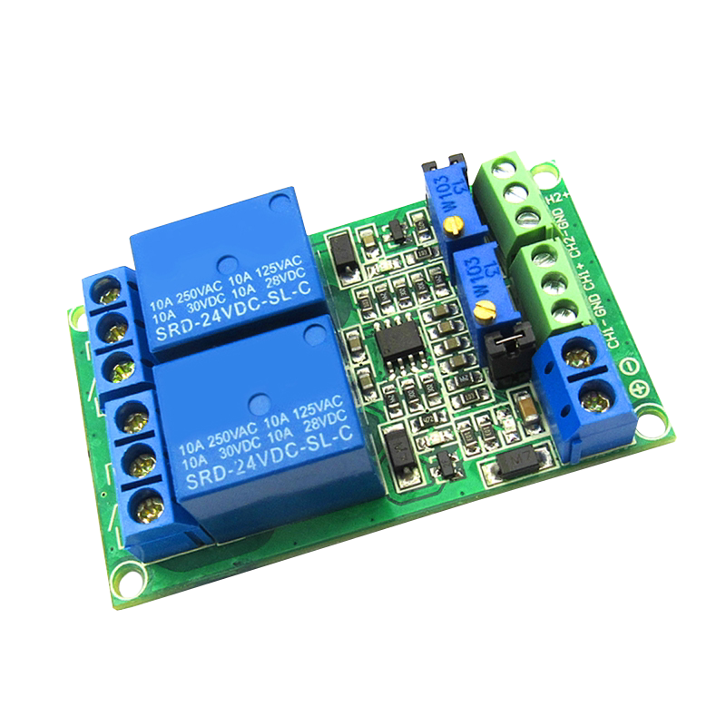 2路电压比较模块2路通道电压比较器电压比较IC LM393 24V DC24V