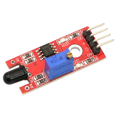 火焰传感器模块小车火源检测板