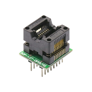 WGSD IC测试座窄体 SOP16转DIP16烧录座 编程座 IC测试座 1.27mm