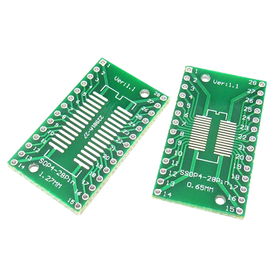 SOP28 SSOP28 TSSOP28 贴片转DIP直插 0.65/1.27mm转接板(5个)