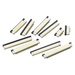 FPC连接器FFC扁平电缆线插座0.5MM抽屉式上下接8/10/20/24/40~60P