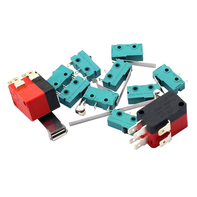 银触点5A250V微动开关KW12行程限位开关触点按键2脚 3脚行程开关