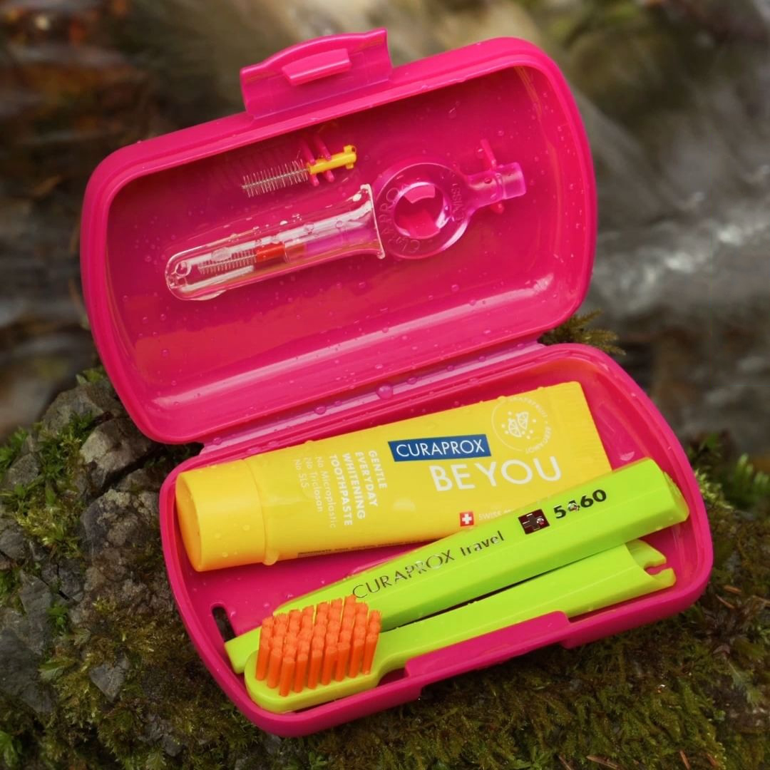 curaprox便携牙刷三合一