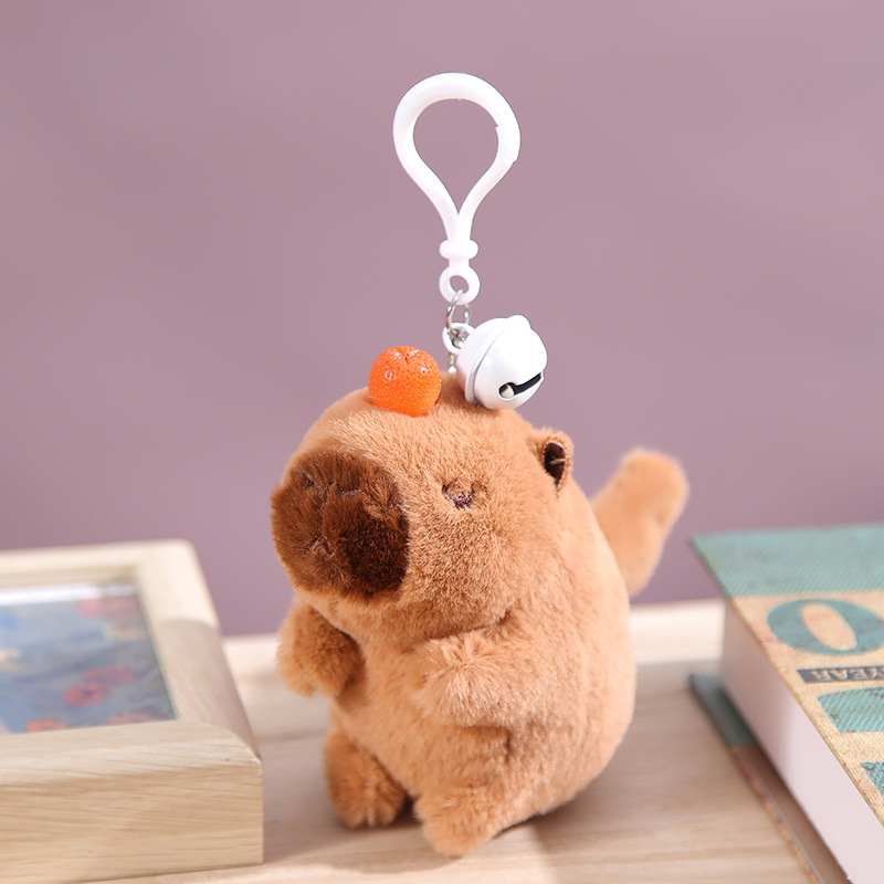 乐吉儿卡皮 Capybara巴拉公仔玩偶毛绒玩具挂件摇尾巴水豚玩具