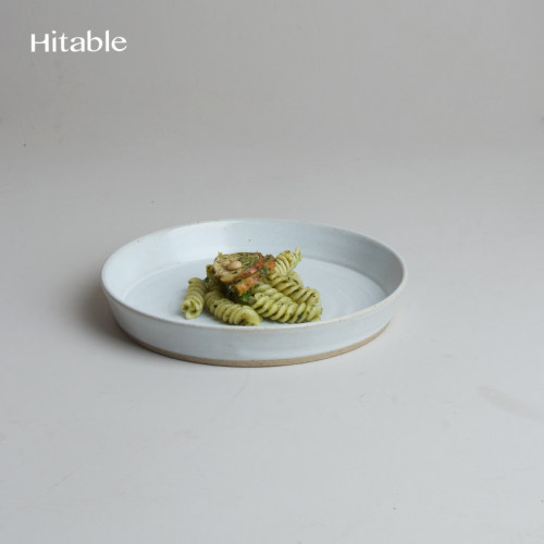 Hitable山野 深盘陶瓷螺纹创意设计高颜值家用菜盘融合餐厅意面盘