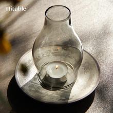 Hitable盘古烛台家居摆饰氛围感蜡烛陶瓷底座灯盏摆件客厅餐厅