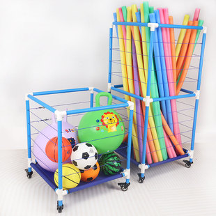 幼儿园呼啦圈收纳架儿童面条棍架子体操圈存放架可移动收集篮球架