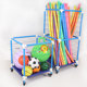 幼儿园呼啦圈收纳架儿童面条棍架子体操圈存放架可移动收集篮球架
