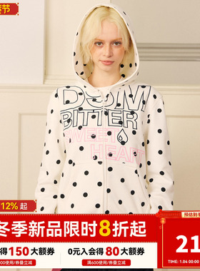 【波点苦命甜心】DONSMOKE正肩苦命卫衣DSM休闲经典logo休闲上衣