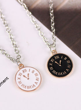 ins土酷风学生韩版情侣锁骨链