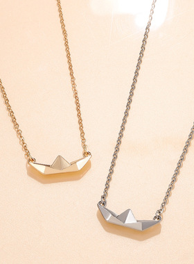 欧美创意时尚小船项链项饰女