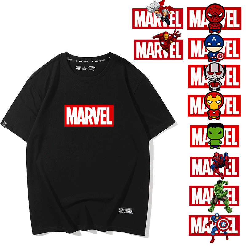 漫威短袖钢铁侠远征衣服