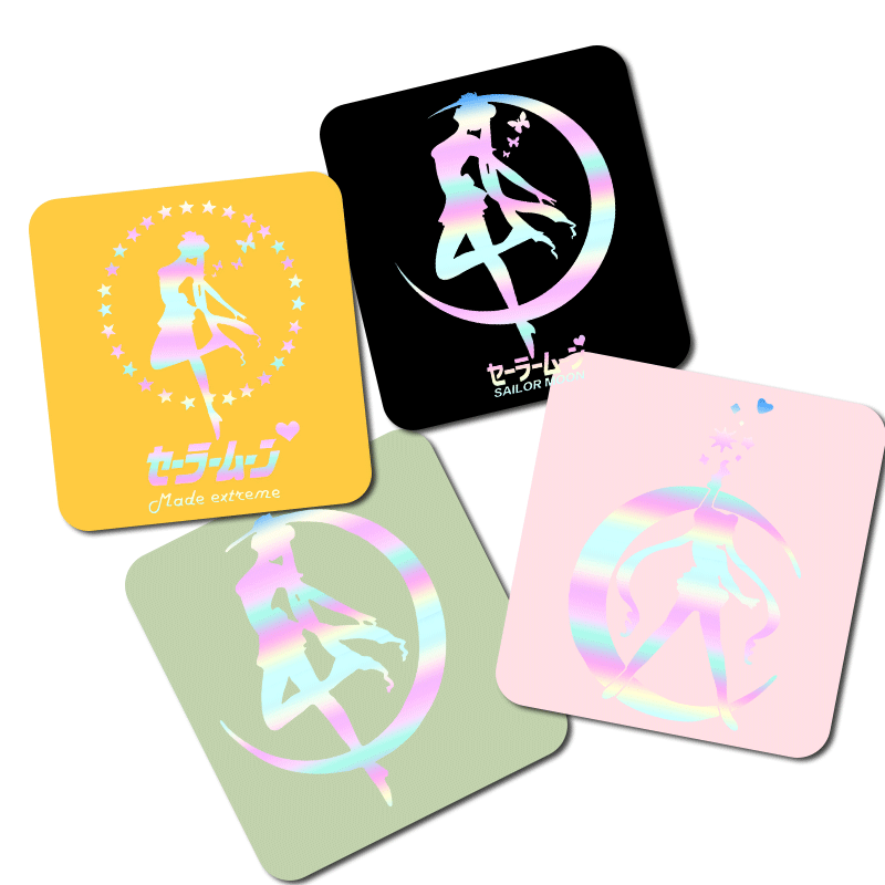 反光镭射洋气美少女战士圆领卫衣