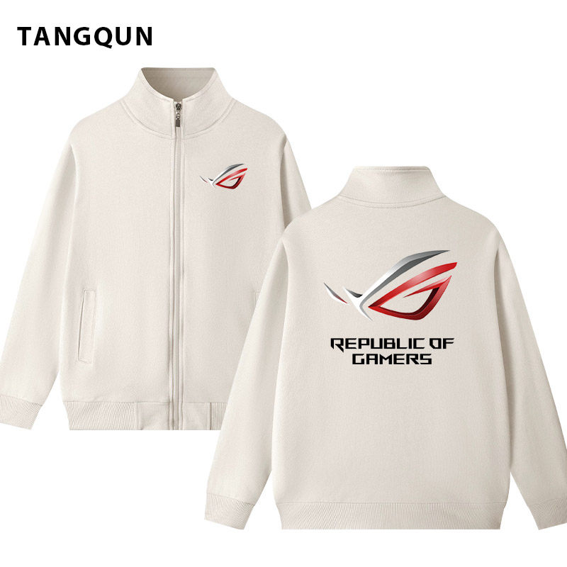 玩家国度败家之眼卫衣显卡吧ROG爱好者秋冬拉链立领加绒外套衣服