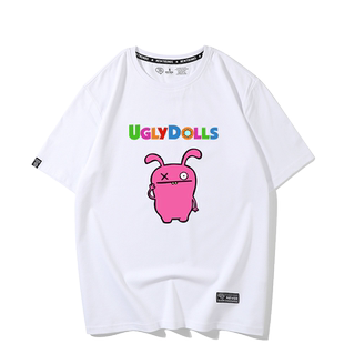卡通动漫电影周边丑娃娃短袖情侣装ins潮牌潮流休闲宽松打底体恤