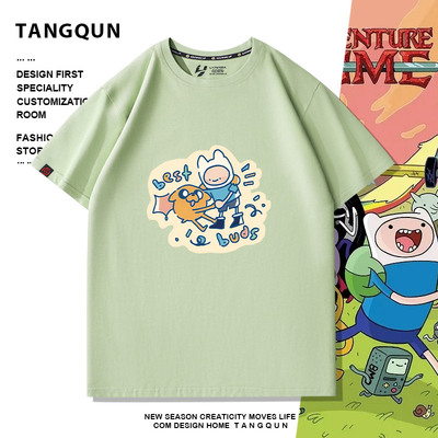 探险时光Adventure Time短袖探险活宝阿宝老皮美剧动漫纯棉T恤夏
