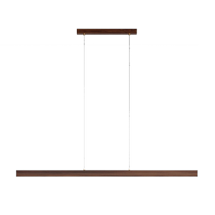 餐厅吊灯实木一字长条意式极简现代轻奢中古吧台新中式餐桌茶室灯