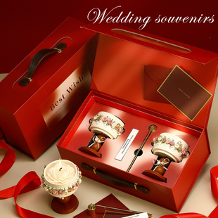 香薰蜡烛新婚订婚结婚礼物送新人新娘闺蜜姐妹高级感实用小众礼盒