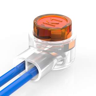 浙华工程级K1K2接线子网络线连接端子纯铜双刀电话线对接头网线接线子线缆接续子网络接头直通