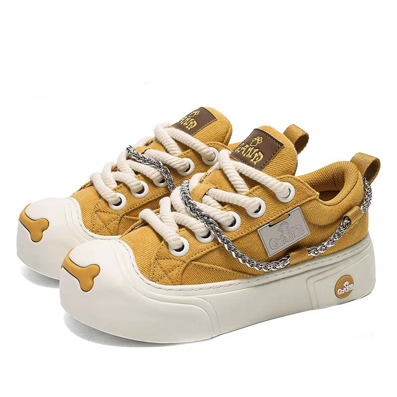 【夏之光同款】奇安达鞋子女2025夏季新款厚底增高帆布鞋红色板鞋,女鞋,帆布鞋,淘宝优惠券,粉丝福利购,淘宝优惠卷