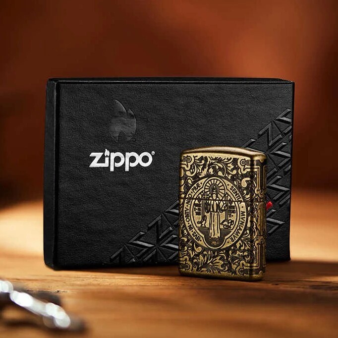zippo打火机神探康斯坦丁美版原版盔甲机收藏级正品火机生日礼物