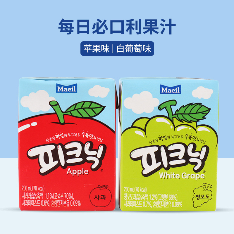韩国Maeil每日必口利果汁饮料