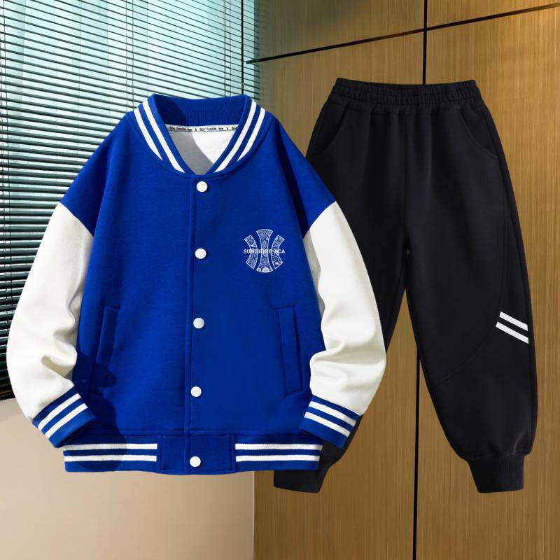 儿童装男童秋装套装2025新款中大童春秋款运动衣服男孩秋季时髦潮