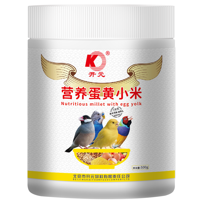 营养小米黄雀文通用500G鸟粮